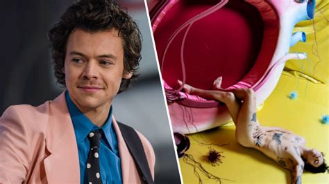 harry styles naked|Harry Styles poses nude in Fine Line album artwork